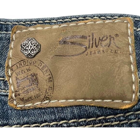 Silver Suki Surplus Women's Jeans Sz W27/L34 Back Flap Pockets Thick‎ Thr… - Picture 5 of 12